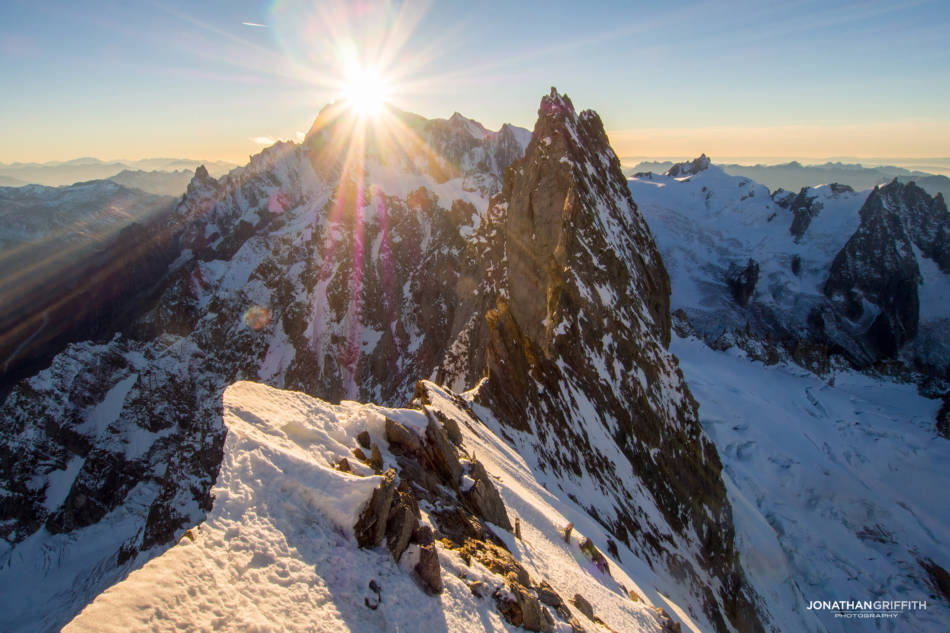 Sunset over Mont Blanc